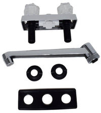 Valterra RV Kitchen Faucet, 4" Mount, 8" Spout, 2 Knobs, Chrome  • PF211305