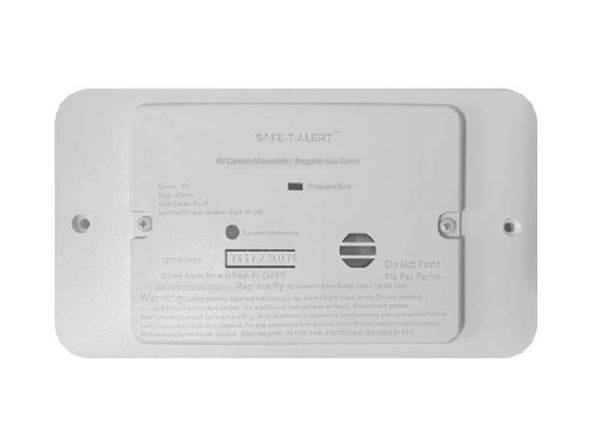 Safe-T-Alert Dual CO/LP Alarm with Trim Ring, White  • 25-742-WT-TR
