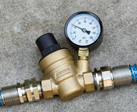 Camco Adjustable Water Pressure Regulator - Brass Lead-Free  • 40058