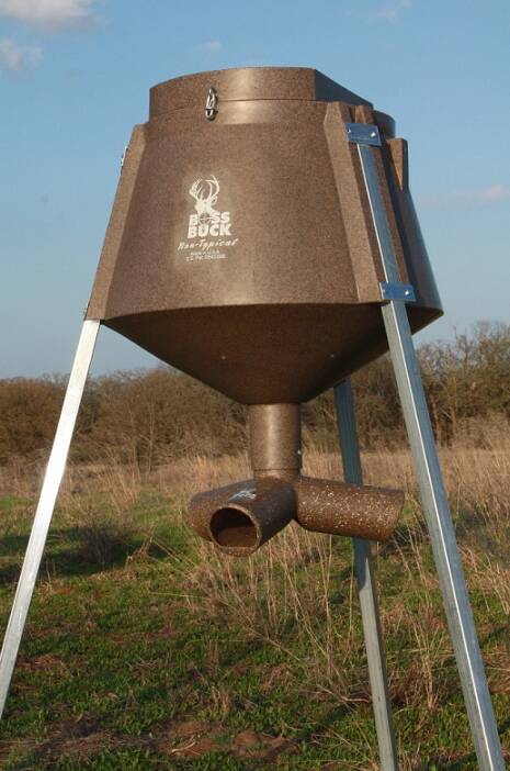 Boss Buck Gravity System 350# Deer Feeder, 78" Square Legs  • BB-1.2S.P