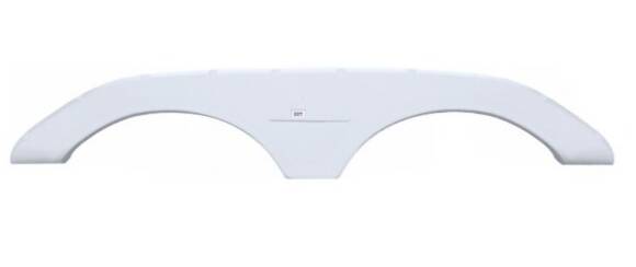 Icon 70-1/8"L x 11-1/4"H (6" Arch Heigh) Polar White Tandem Fender Skirt for Keystone Montana  • 01772