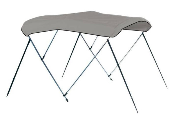 Carver Cadet Gray Sunbrella Acrylic 3-Bow Ready to Assemble Bimini Canvas with Storage Boot, 6' L x 67"-72" W x H  • 602A-10