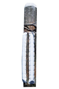 Taylor Made White Polyester Dock & Post Bumper, 3' L x 4-1/2" W x 1-3/4" D  • DB3.30