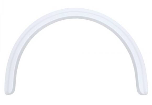 Icon 40"L x 25-5/8"H (22-3/4" Arch Heigh) Polar White Single Axle Fender Skirt for Four Winds Hurricane Model  • 12123