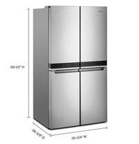 Whirlpool 36" Wide Counter Depth 4 Door Refrigerator - 19.4 cu. ft.  • WRQA59CNKZ