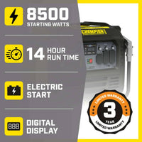 Champion Power Equipment 8500 Watt Inverter Generator with CO Shield and Carbon Monoxide Auto Shutoff  • 100719