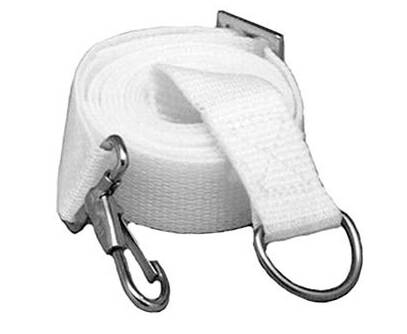Taylor Made 6' L x 1" W White Polypropylene Adjustable Tie-Down Straps with Hook End, 2 Pieces  • 2000