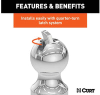 Curt OEM Puck System 3" Gooseneck Ball, Chevy, Ford, GMC, Nissan, RAM, 30K  • 60628