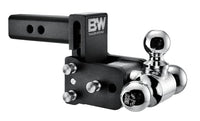 B&W Tow & Stow Adjustable Tri-Ball Mount - 2" Receiver - 1 7/8", 2", 2 5/16" Ball - 3" Drop  • TS10047B