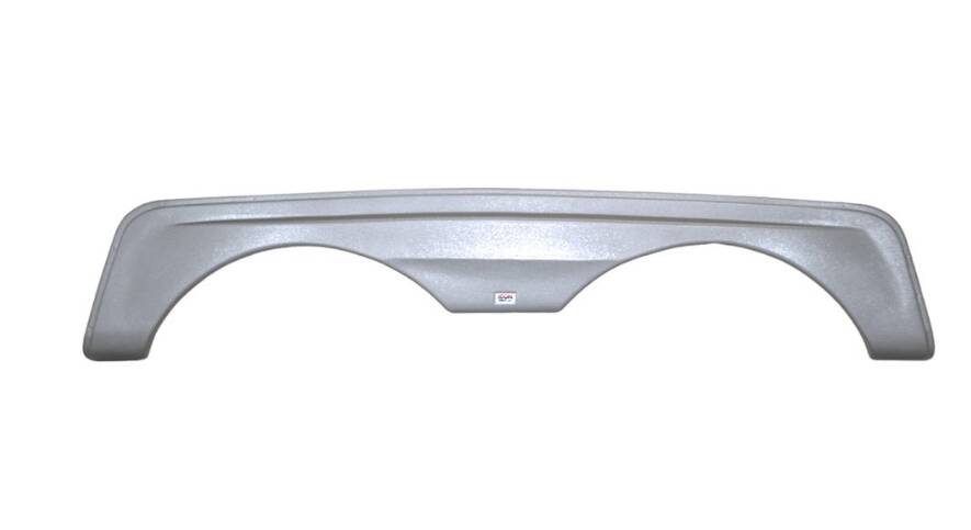 Icon FS2162 68-1/4"L x 10-1/8"H (4-3/4" Arch Heigh) Metallic Silver Tandem Fender Skirt for Holiday Rambler Next Level Model  • 12162