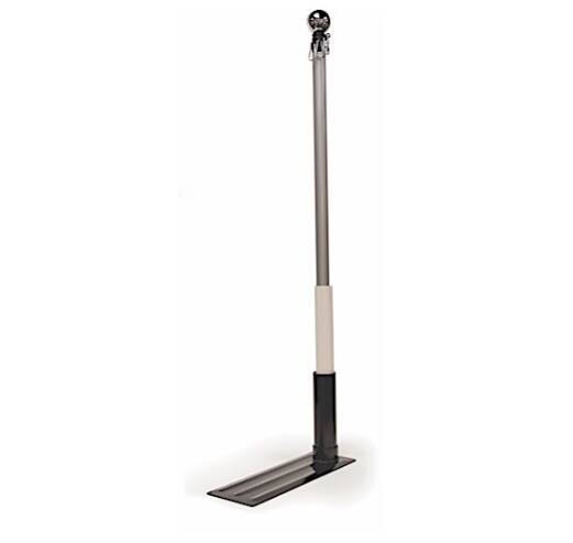 Camco 6' Fiberglass Flagpole with Car-Foot Holder, Residential Mount, & American Flag  • 51606