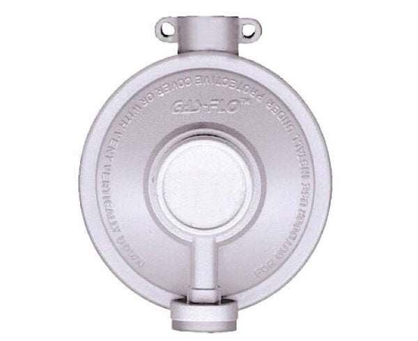 JR Products Low Pressure Fixed Single Stage LP Gas Regulator (1/4" Inlet x 3/8" FPT Outlet) 175,000 BTU  • 07-30335