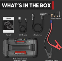 Lokithor Jump Starter with Air Compressor 2500Amp  • JA302