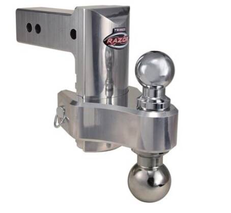 Trimax  6" Pin & Clip Aluminum Drop Hitch For 2-1/2" Receivers-Includes Dual Balls  • TRZ6ALHD