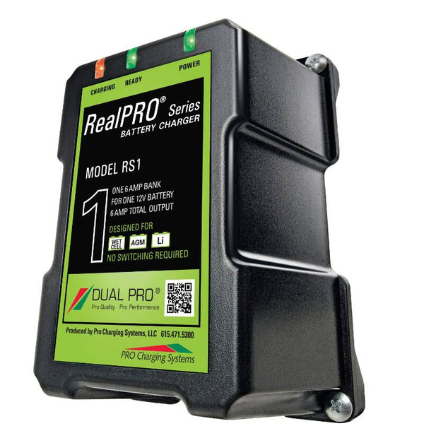 Dual Pro 12V/6A Single Bank Waterproof Battery Charger  • RS1
