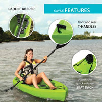 Lifetime Tioga 100 Sit-On-Top Kayak (Paddle Included) – Lime Green  • 90534