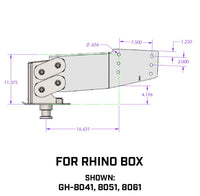 Gen-Y Hitch Executive Torsion-Flex Rhino Fifth Wheel King Pin Box, 4.5K Pin Weight, 30K Towing  • GH-8051