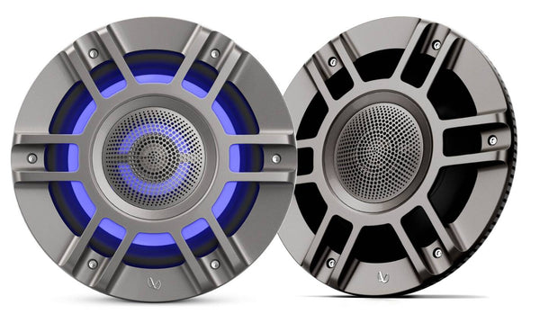 Infinity Kappa 8" 3-Way Marine Speakers w/ Built-In RGB Lights, Titanium  • KAPPA 8135MAM