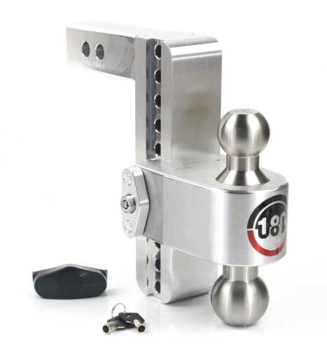 Weigh Safe 180 Degree Turnover Ball 8" Drop Hitch with 2" Shank Includes Stainless Steel 2"X 2-5/16" Combo Ball  • LTB8-2
