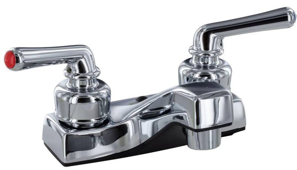 Valterra RV Bathroom Faucet, 4" Mount, Dual Teacup Handle - Chrome  • PF212308