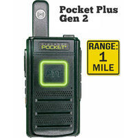 Kenwood Klein Electronics Pocketplus 1.5 W Analog UHF 16 Channel Ultra Compact Business Radio  • POCKETPLUS