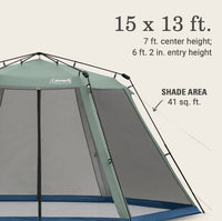 Coleman Skylodge Instant Scrnhouse 15x13 Moss C1  • 2156417
