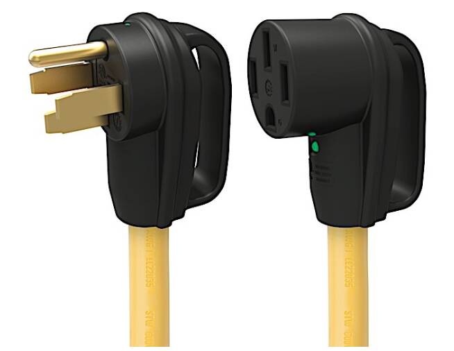 ParkPower Extension Cord with Handle and Indicator Light - 50A, 25'  • 50ARVE25