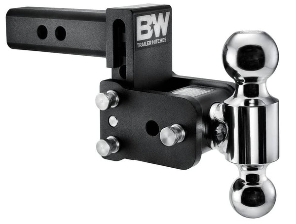 B&W Tow & Stow Adjustable Dual-Ball Mount -2" Receiver - 2", 2 5/16" Ball - 3" Drop  • TS10033B