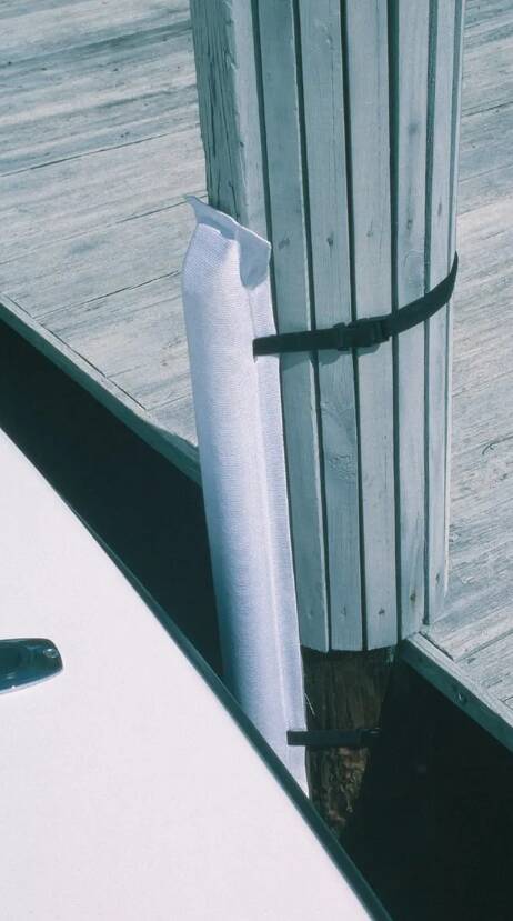 Taylor Made Large Removable Post Bumper, White, 5-3/4"W x 4-1/2'H  • RPB4.45
