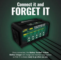 Battery Tender 5-Bank 6V/12V, 4 AMP Selectable Battery Charger  • 021-0133-DL-WH