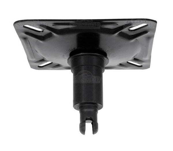 Springfield Marine Spring-Lock 7" L x 7" W E-Coat Steel Non-Locking Swivel Seat Mount with Bushing for 1-3/4" D Post  • 1640202