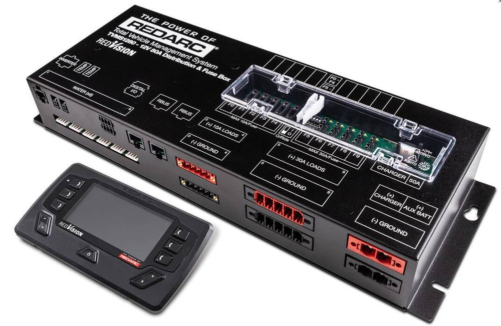 Redarc TVMS Prime RedVision Distribution Module & Remote Monitor  • TVMS1280-NA