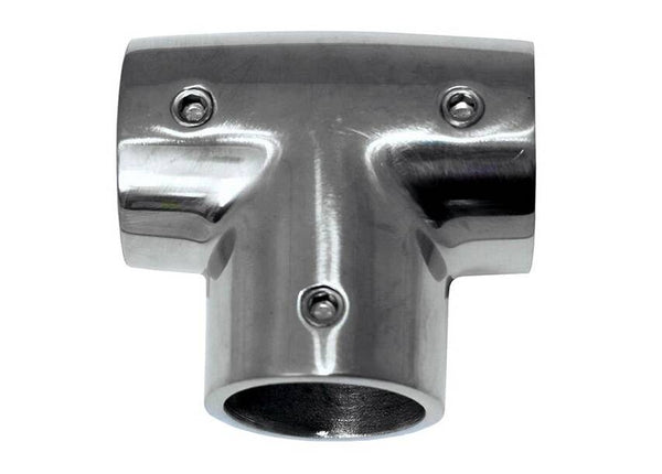 Whitecap 90° Stainless Steel Rail Tee Fitting for 7/8" O.D. Tube  • 6043C