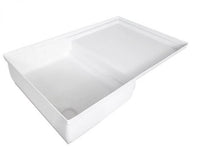 Icon RV Combo Shower Pan - 35" x 21" x 7-1/2" - Polar White  • 12893