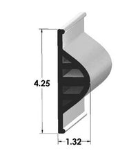 Taylor Made Dock Pro White Vinyl Side Profile D-Profile Dock Edging, Straight, 10' L x 3-1/2" H x 1-3/8" T  • 45991