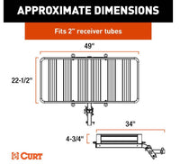 Curt Activelink 49" x 22" Aluminum Hitch Cargo Carrier  • 18415