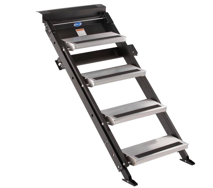 MORryde Flip Tread RV Entry Step - 4 Step  • STP-215