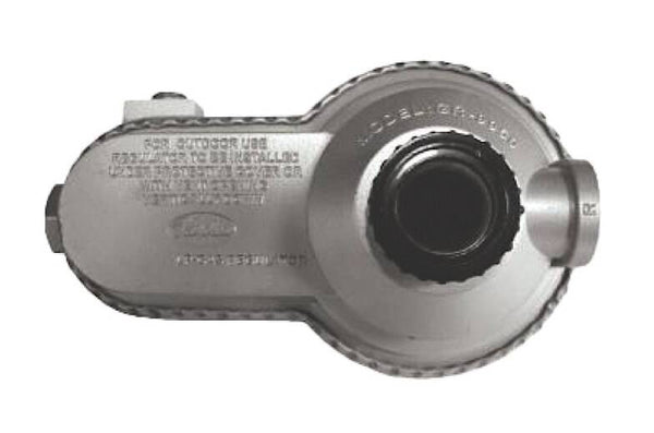 JR Products Low Pressure Adjustable Two Stage LP Gas Regulator (1/4" Inlet x 3/8" FPT Outlet) 195,000 BTU  • 07-30365