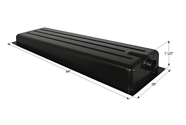 Icon Waste Holding Tank with Center End Drain & 3" Spigot Fitting - 20 Gallon Capacity  • 12368