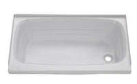 Lippert White Plastic Rectangular Bath Tub with Right Hand Drain (40"L x 24"W)  • 209678