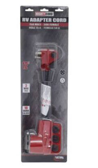 Valterra Mighty Cord 12" Dogbone Power Adapter with Handle Grip (15A Male x 50A Female)  • A10-1550VP