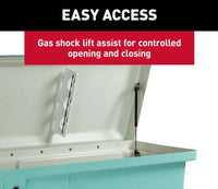 Taylor Made Stow N’ Go Standard Fiberglass Dock Box, Medium (24"H X 72"W X 23"D), Seafoam Green  • 83552SF
