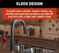 Lippert Flow Max Pull-Down Kitchen RV Faucet - Black Matte  • 2021090602