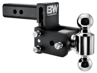 B&W Tow & Stow Adjustable Dual-Ball Mount - 2" Receiver - 1 7/8", 2" Ball - 3" Drop  • TS10035B