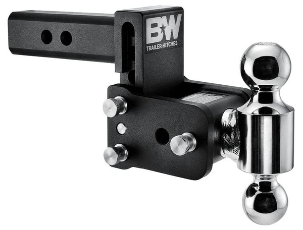 B&W Tow & Stow Adjustable Dual-Ball Mount - 2" Receiver - 1 7/8", 2" Ball - 3" Drop  • TS10035B
