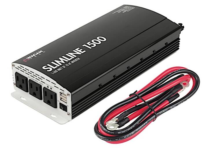 Wagan Tech 1500 Watt 12V Slimline Power Inverter  • 3722