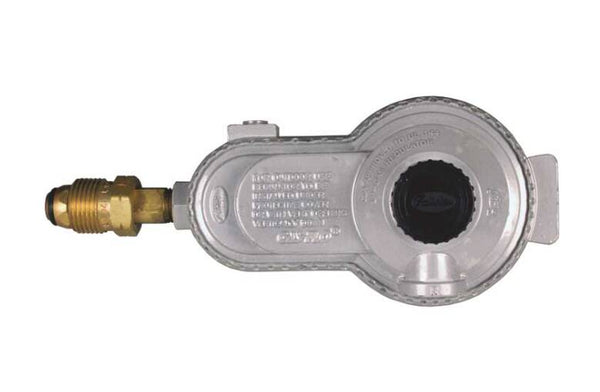 JR Products Low Pressure Adjustable Two Stage LP Gas Regulator (POL Inlet x 3/8" FPT Outlet) 225,000 BTU  • 07-30375