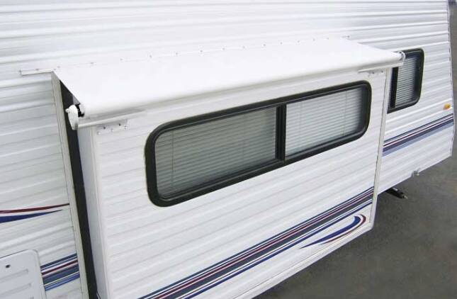 Carefree 77.5" Solid White RV Slide-Out Awning  • LH0730042