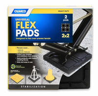 Camco Universal Flex Pads for Leveling Blocks - 8.5" x 8.5" - 2 Pack  • 44600