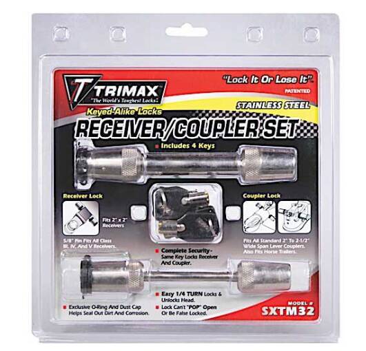 Trimax Receiver Lock and Coupler Lock Set  • SXTM32